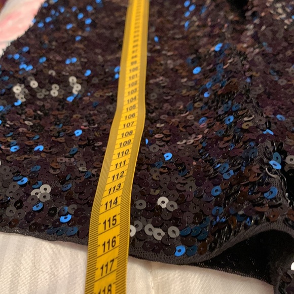 Express sequin elegant black dress - Picture 5 of 6